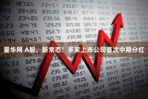 量华网 A股，新常态！多家上市公司首次中期分红