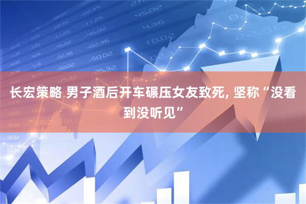 长宏策略 男子酒后开车碾压女友致死, 坚称“没看到没听见”